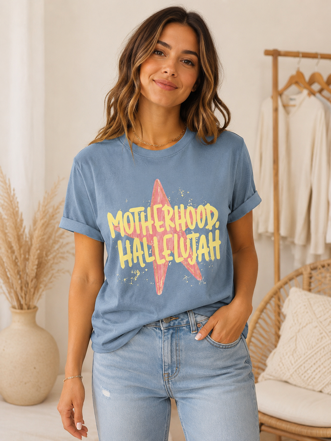 Motherhood Hallelujah Tee