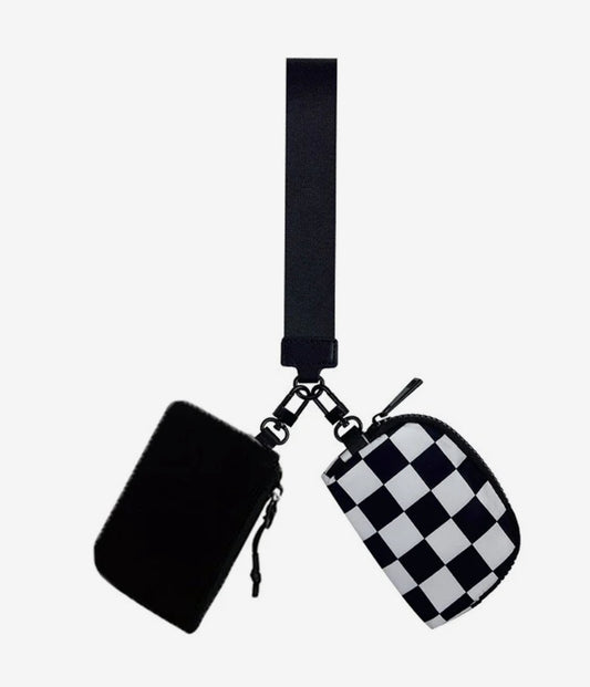 Checkered Dual Wristlet