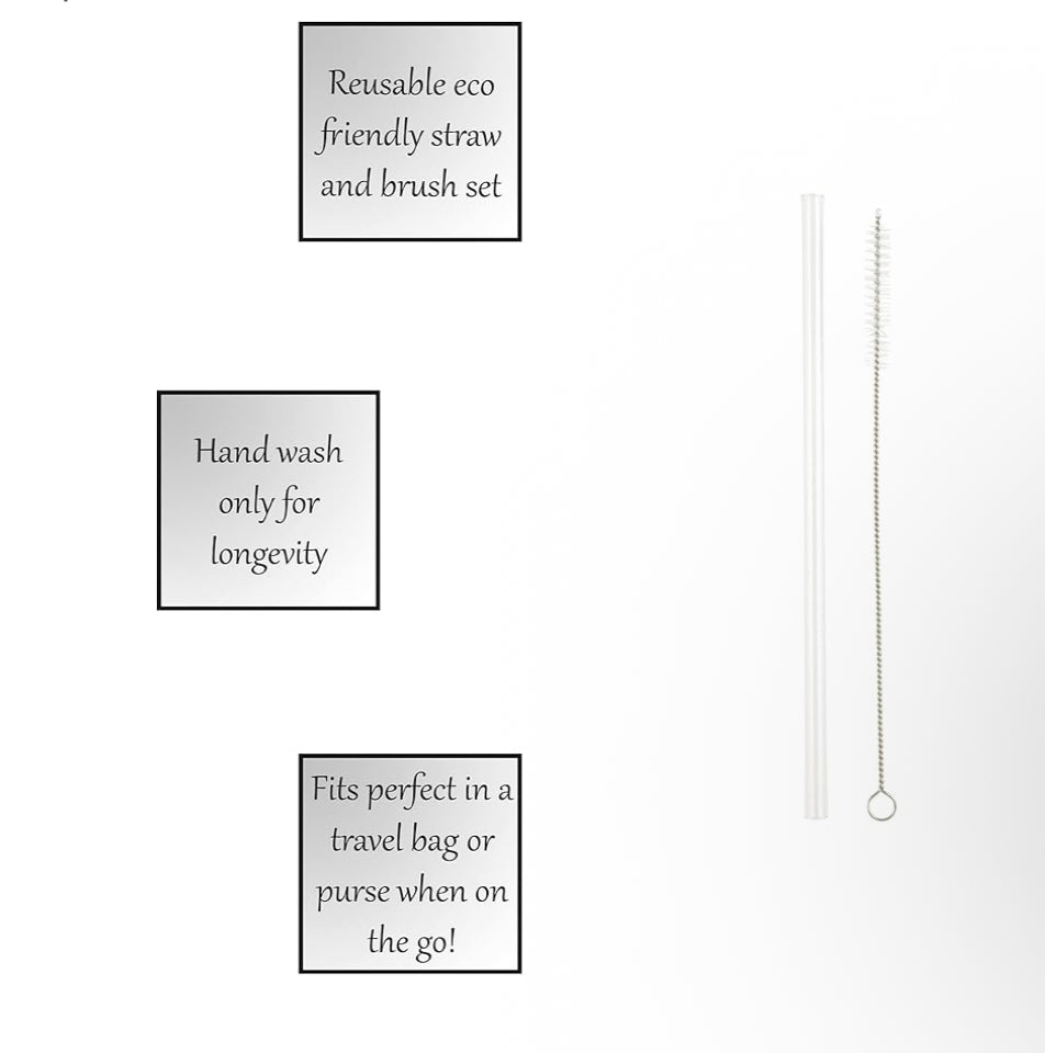 Crystal Clear Straw Set