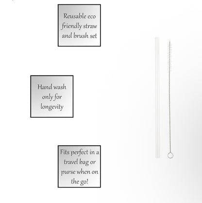 Crystal Clear Straw Set
