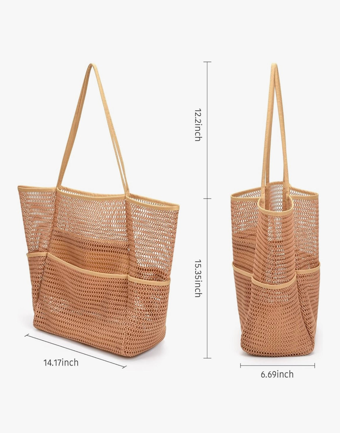 Mesh Tote Beach Bag