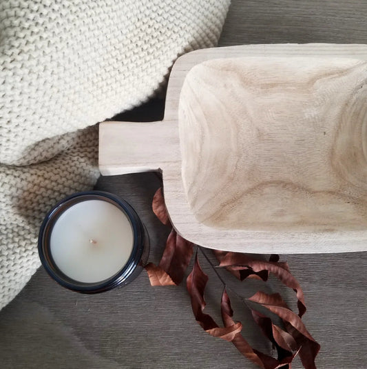 Paulownia Double Handle Bowl