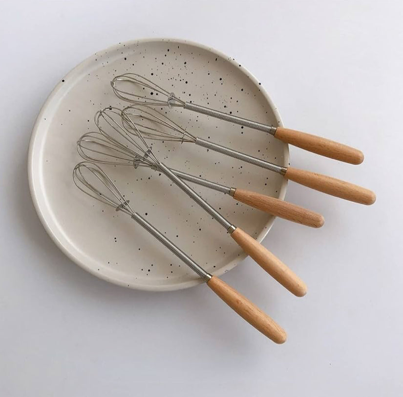 Stainless Steel Whisk with Wooden Handle
