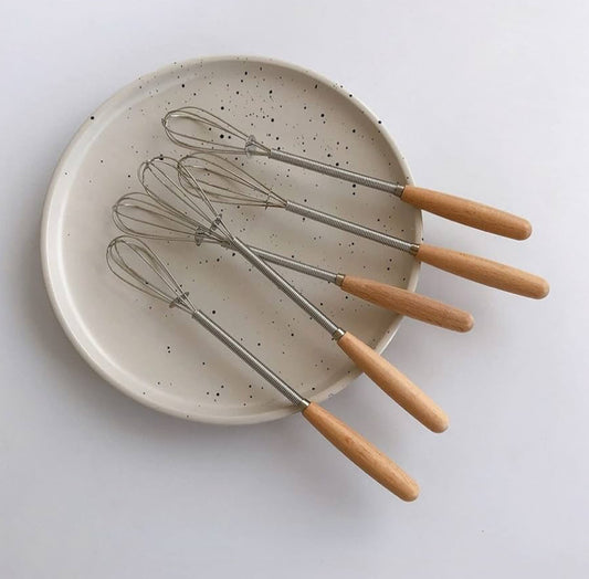 Stainless Steel Whisk with Wooden Handle