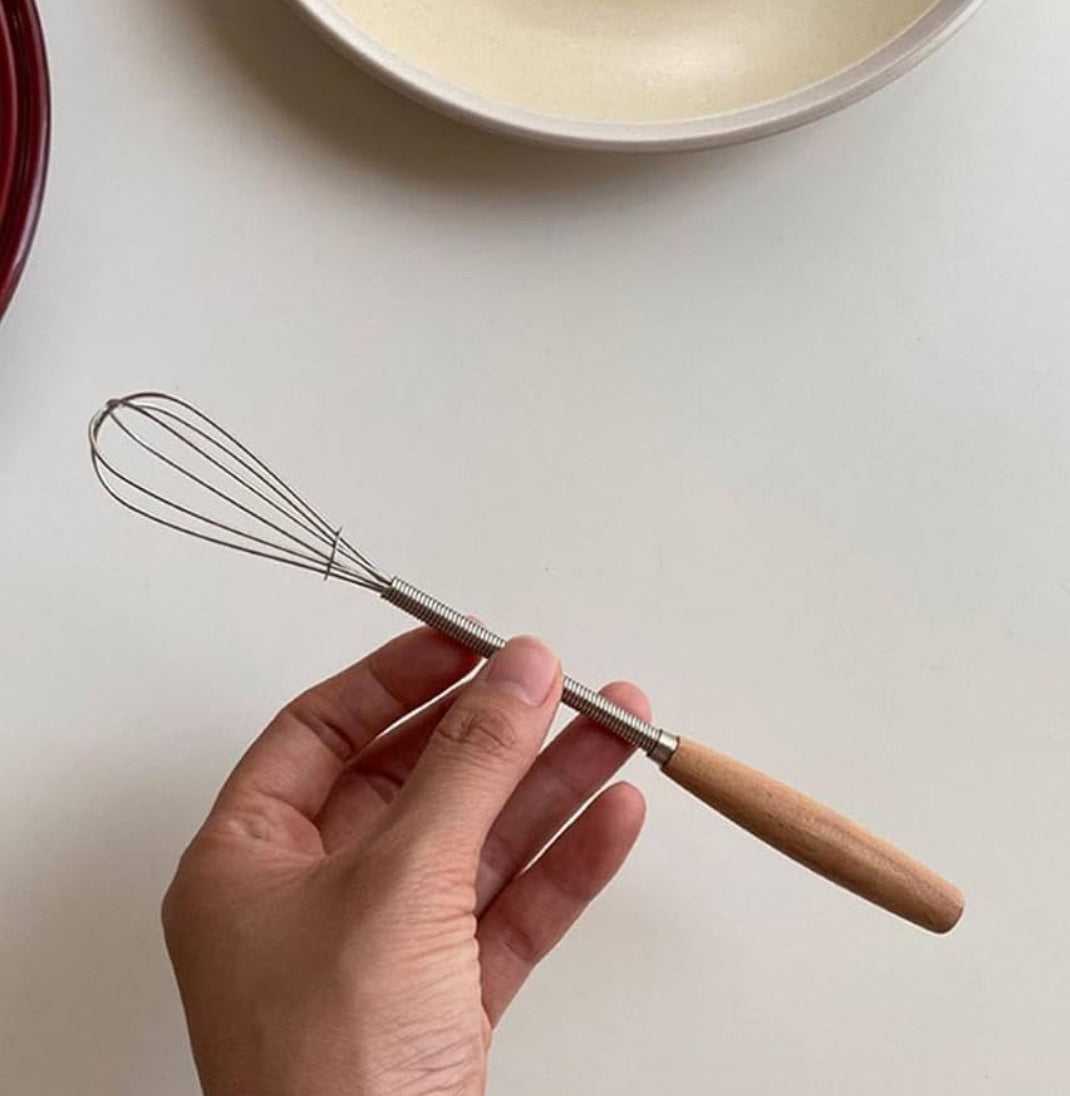 Stainless Steel Whisk with Wooden Handle