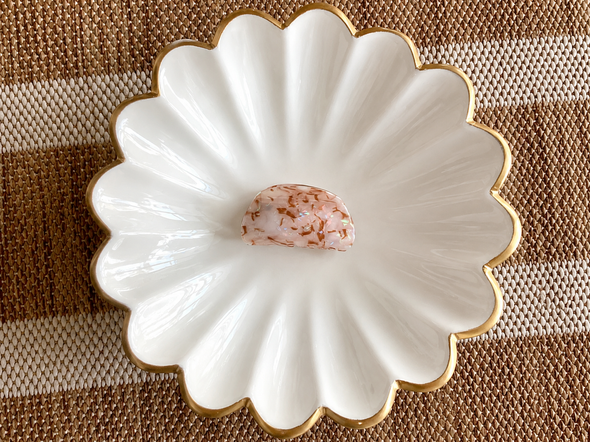 Blush Opal Claw Clip