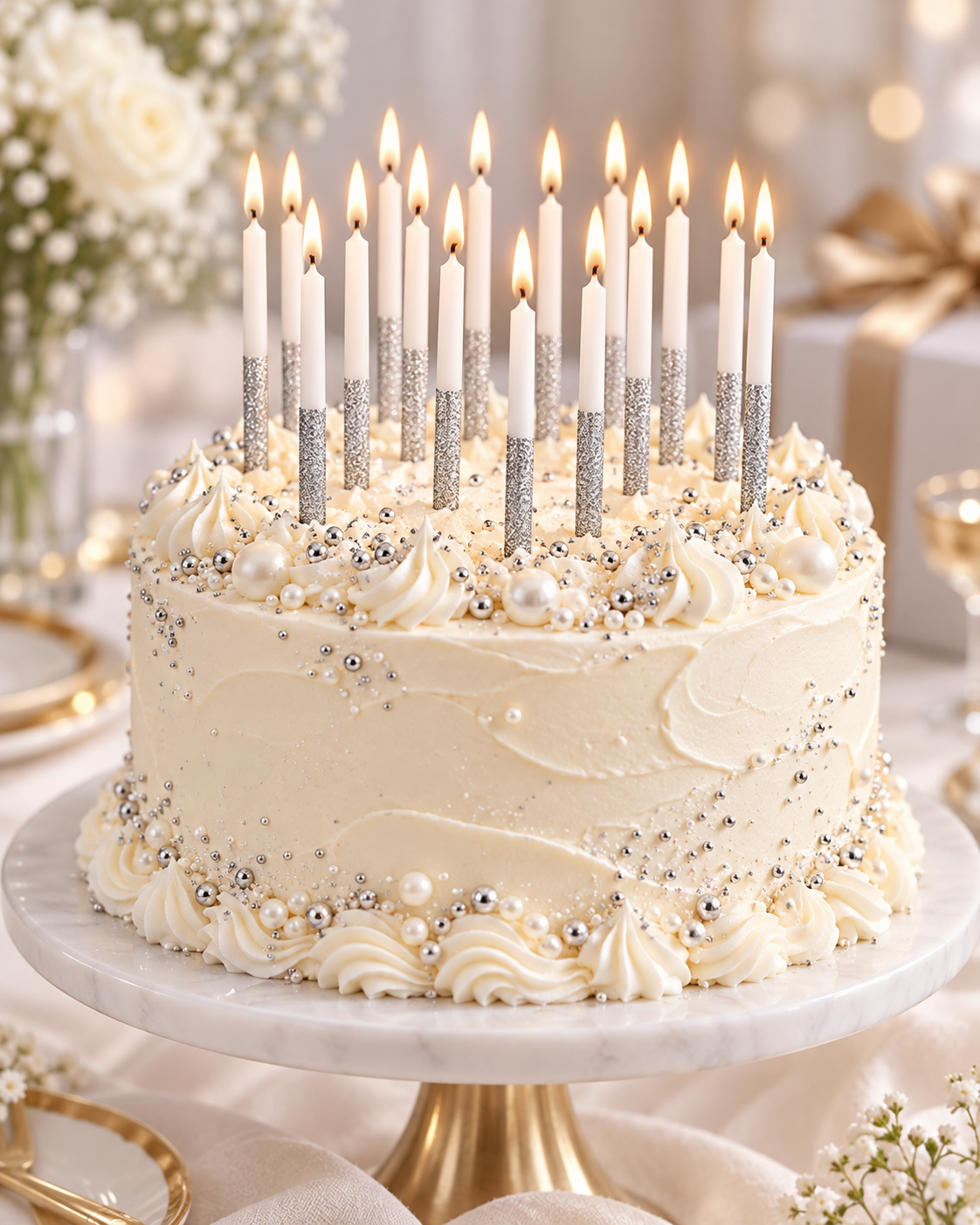 Glitter Dipped Birthday Candles