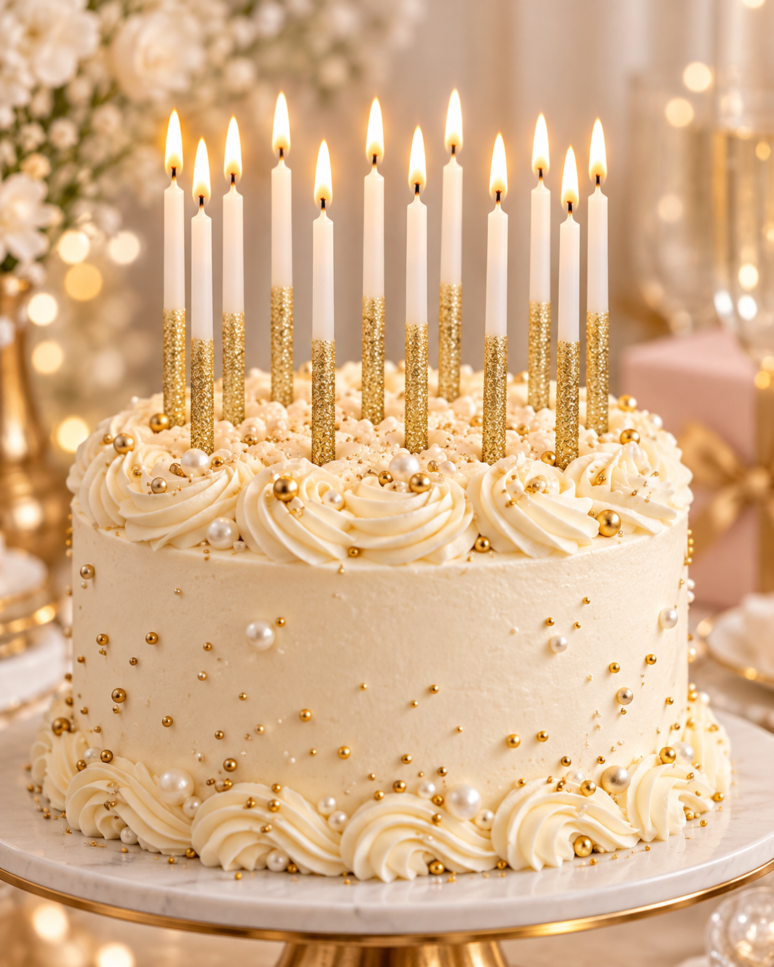 Glitter Dipped Birthday Candles