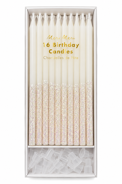 Glitter Dipped Birthday Candles