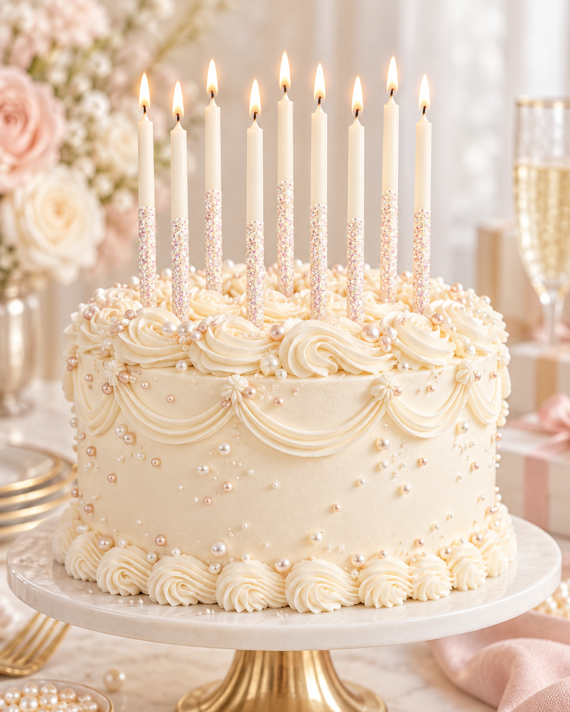 Glitter Dipped Birthday Candles