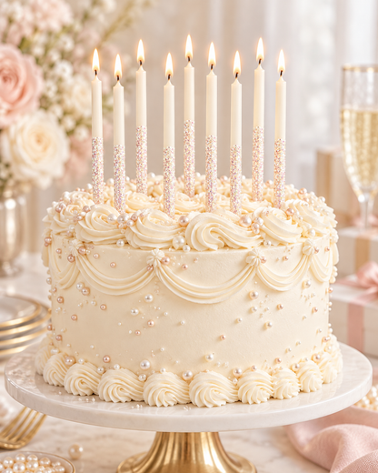 Glitter Dipped Birthday Candles