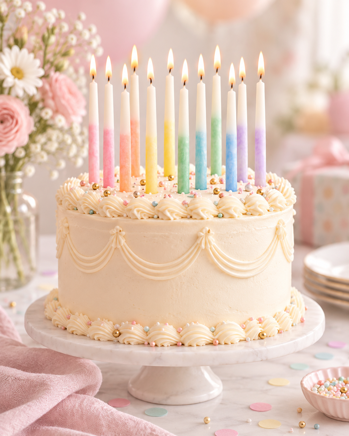 Beeswax Birthday Candles