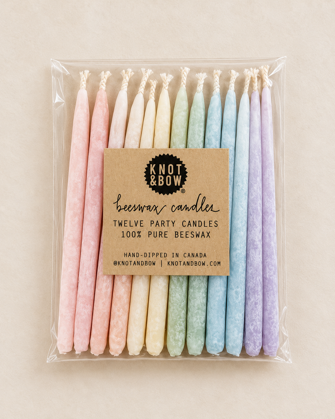 Mini Beeswax Birthday Candles