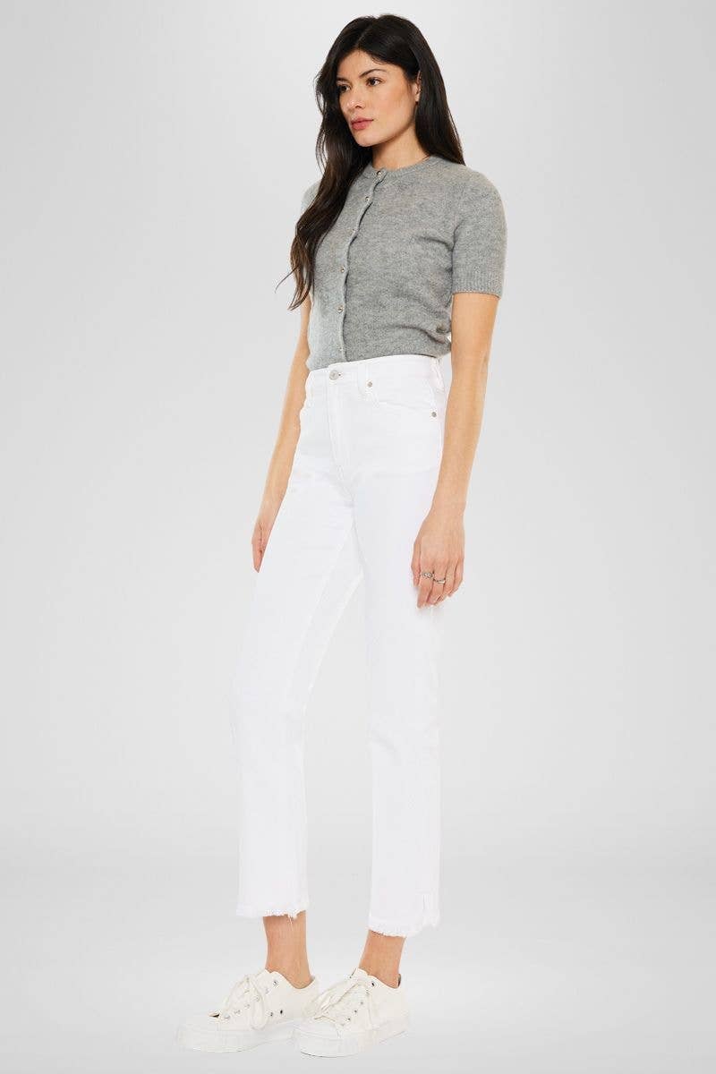 High Rise Slim Straight Jeans