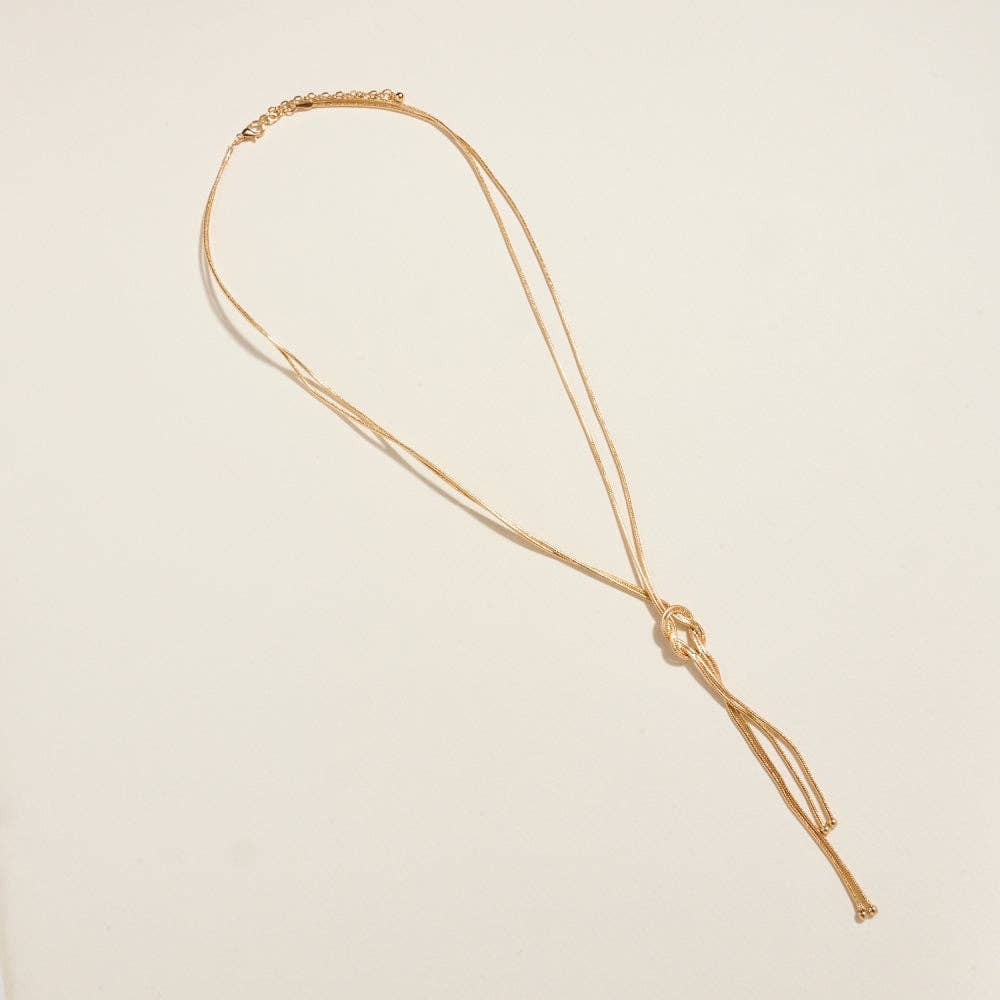 Knotted Snake Rope Chain Necklace Jewelry