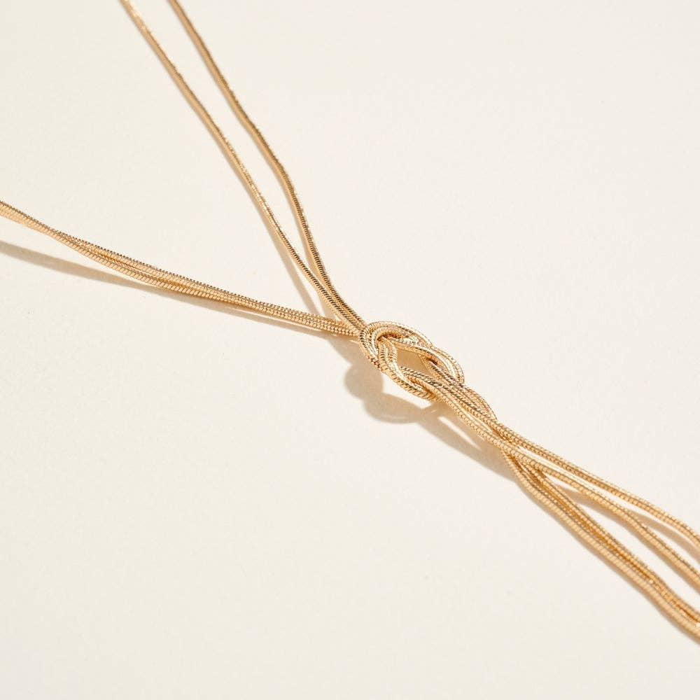 Knotted Snake Rope Chain Necklace Jewelry