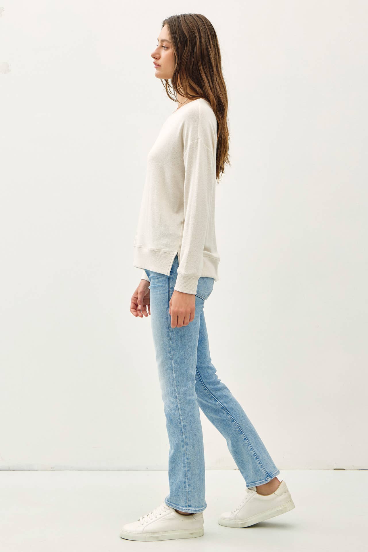 Buttery Hacci Brushed Pullover Knit Top