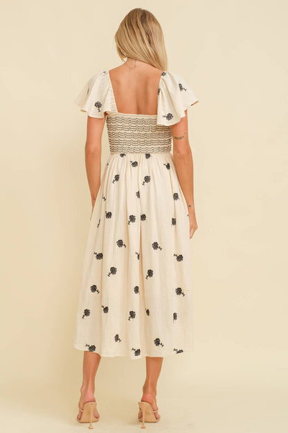 Floral Embroidered Dress