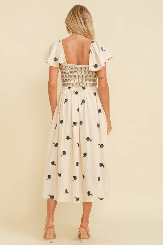 Floral Embroidered Dress