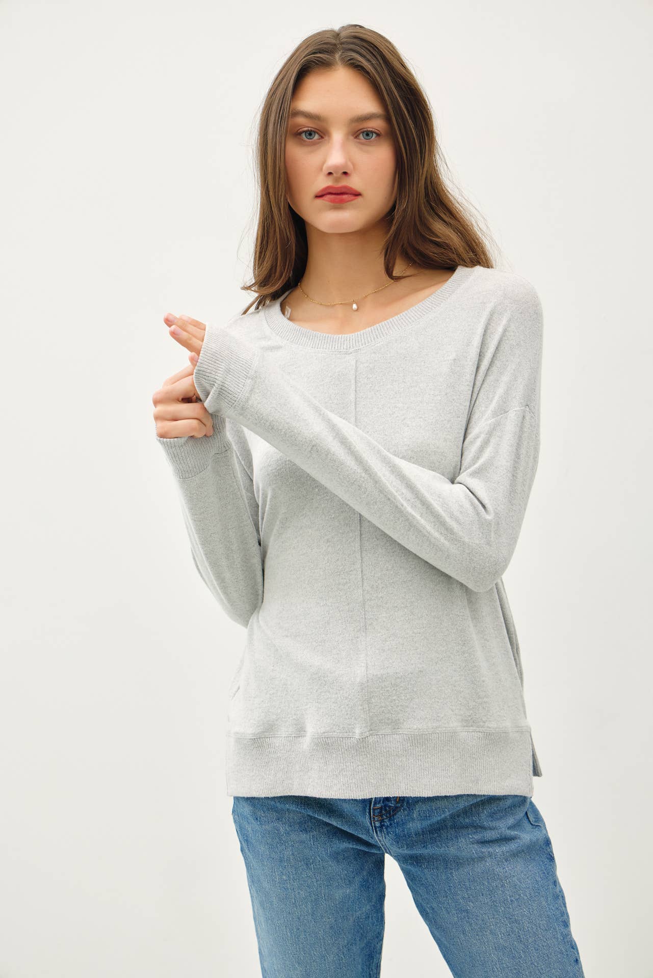 Buttery Hacci Brushed Pullover Knit Top