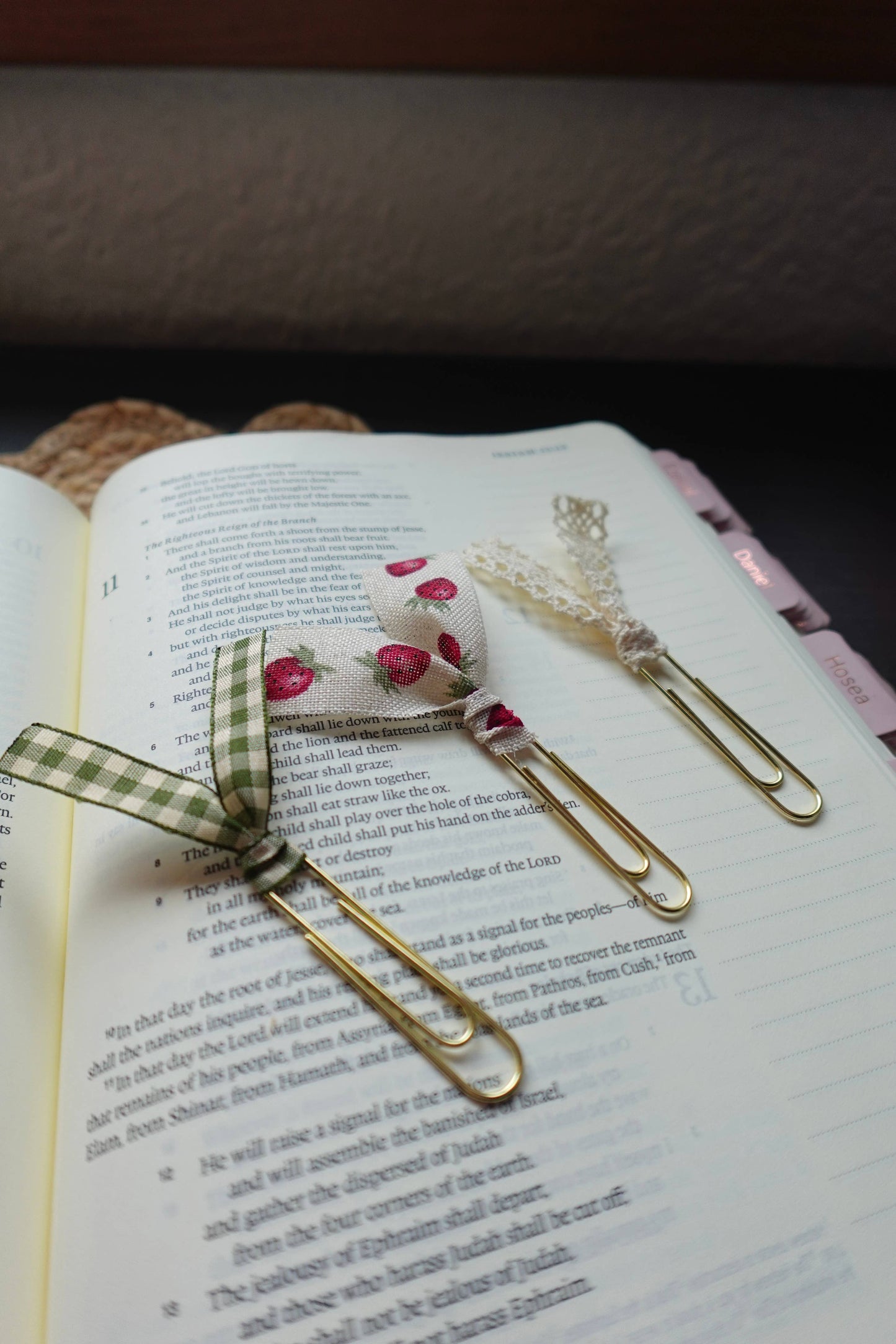 Handmade Ribbon Bookmark Set
