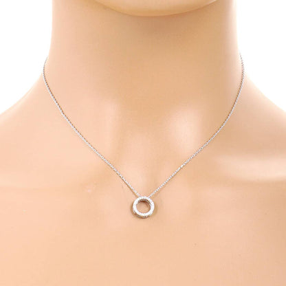 Gold-Dipped Rhinestone Ring Necklace