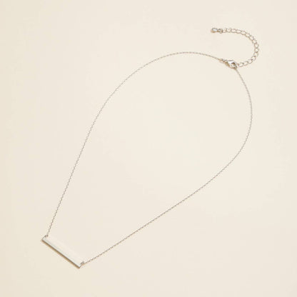 Bar Charm Short Necklace