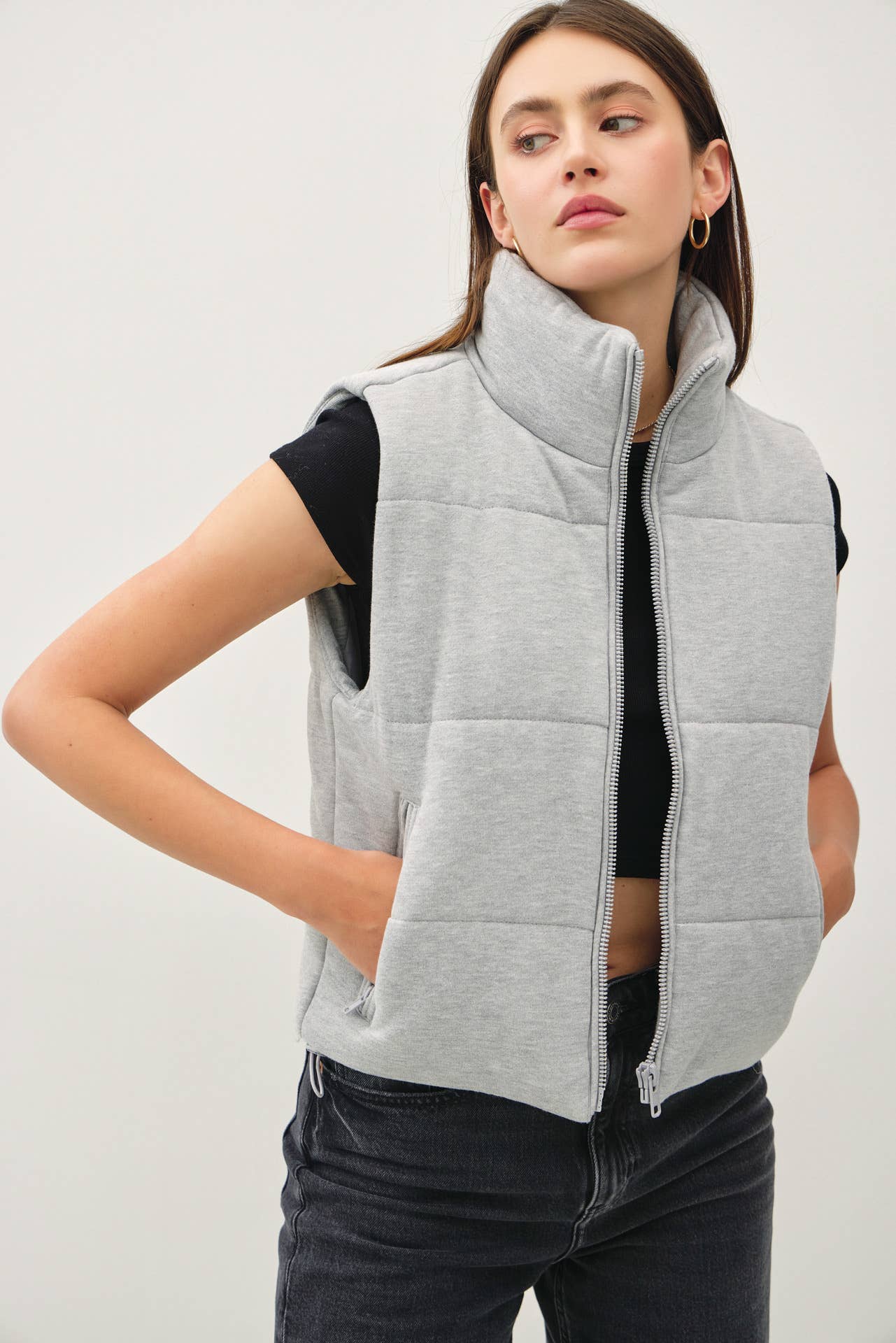 Puffer Vest With Zipper