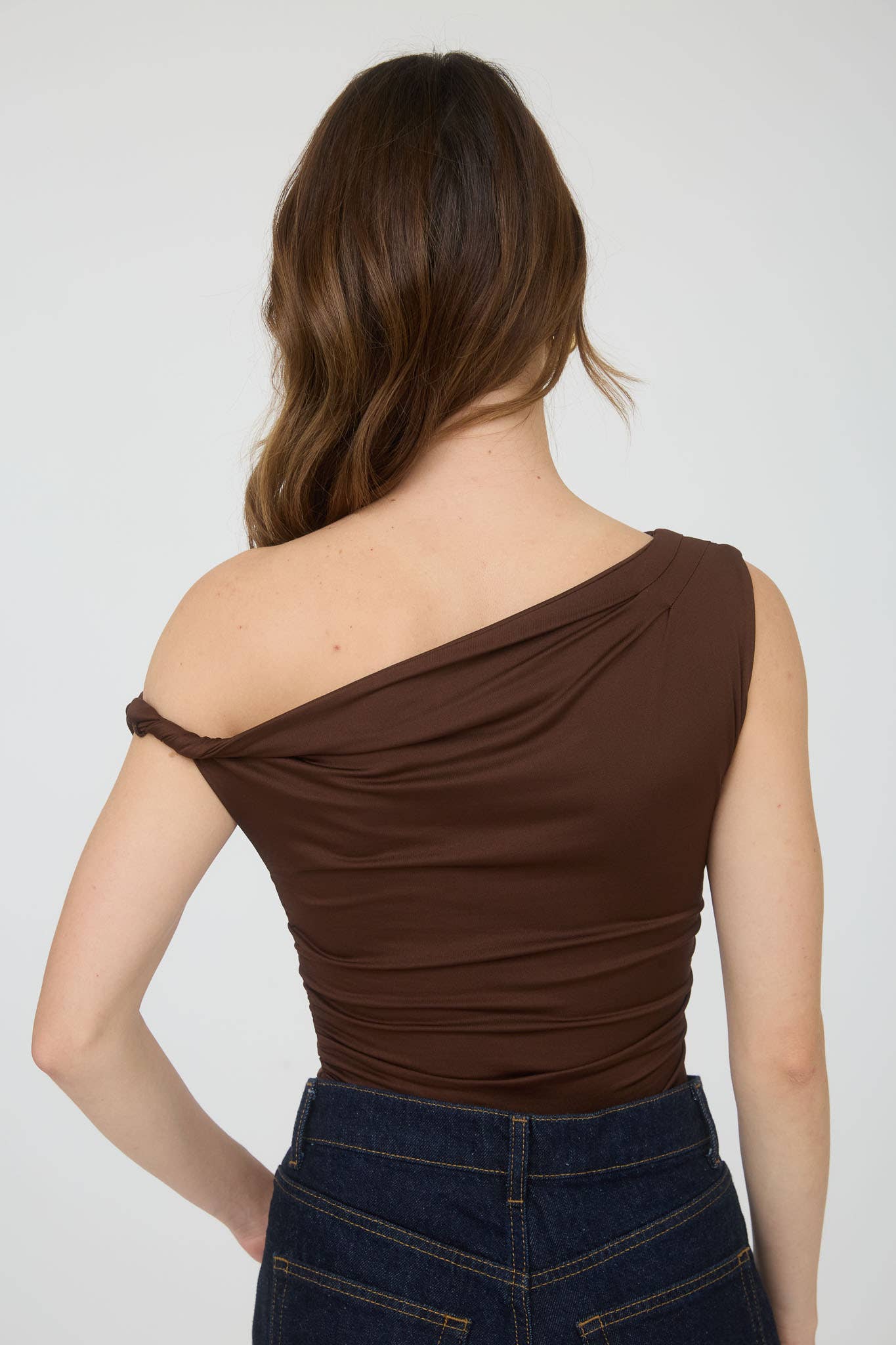 Asymmetrical Off The Shoulder Knit Top