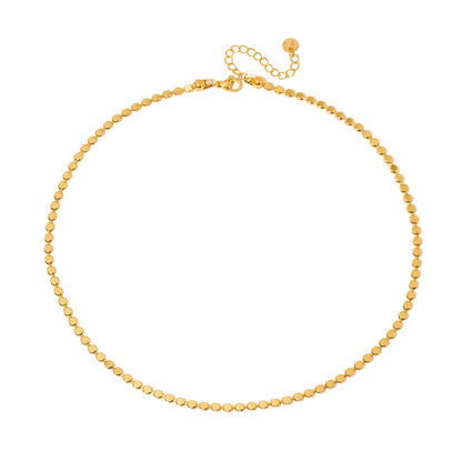Dakota Disc Chain Necklace - WATERPROOF