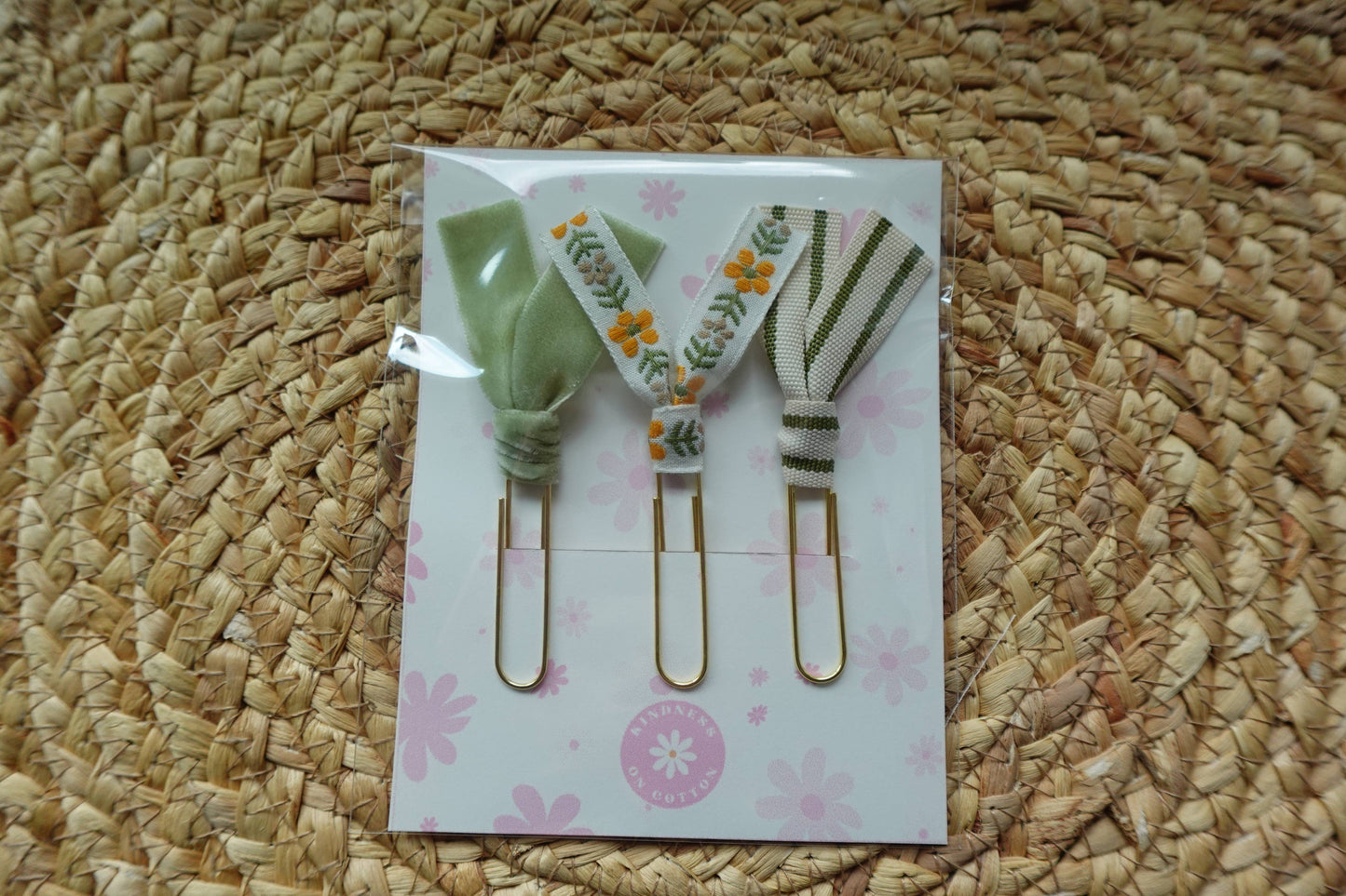 Handmade Ribbon Bookmark Set