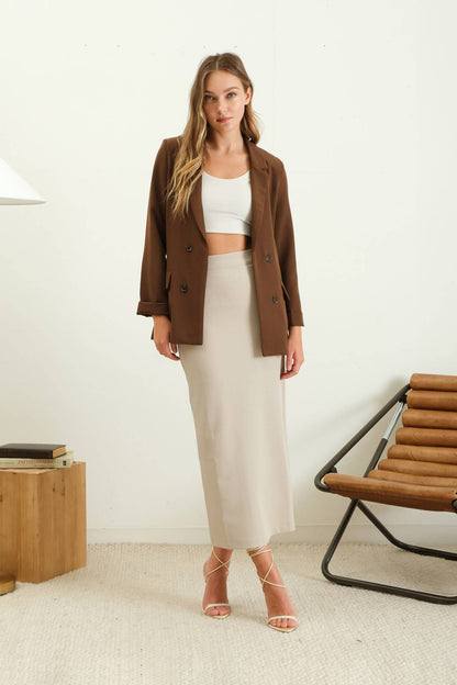 Brandi Folded Sleeve Blazer