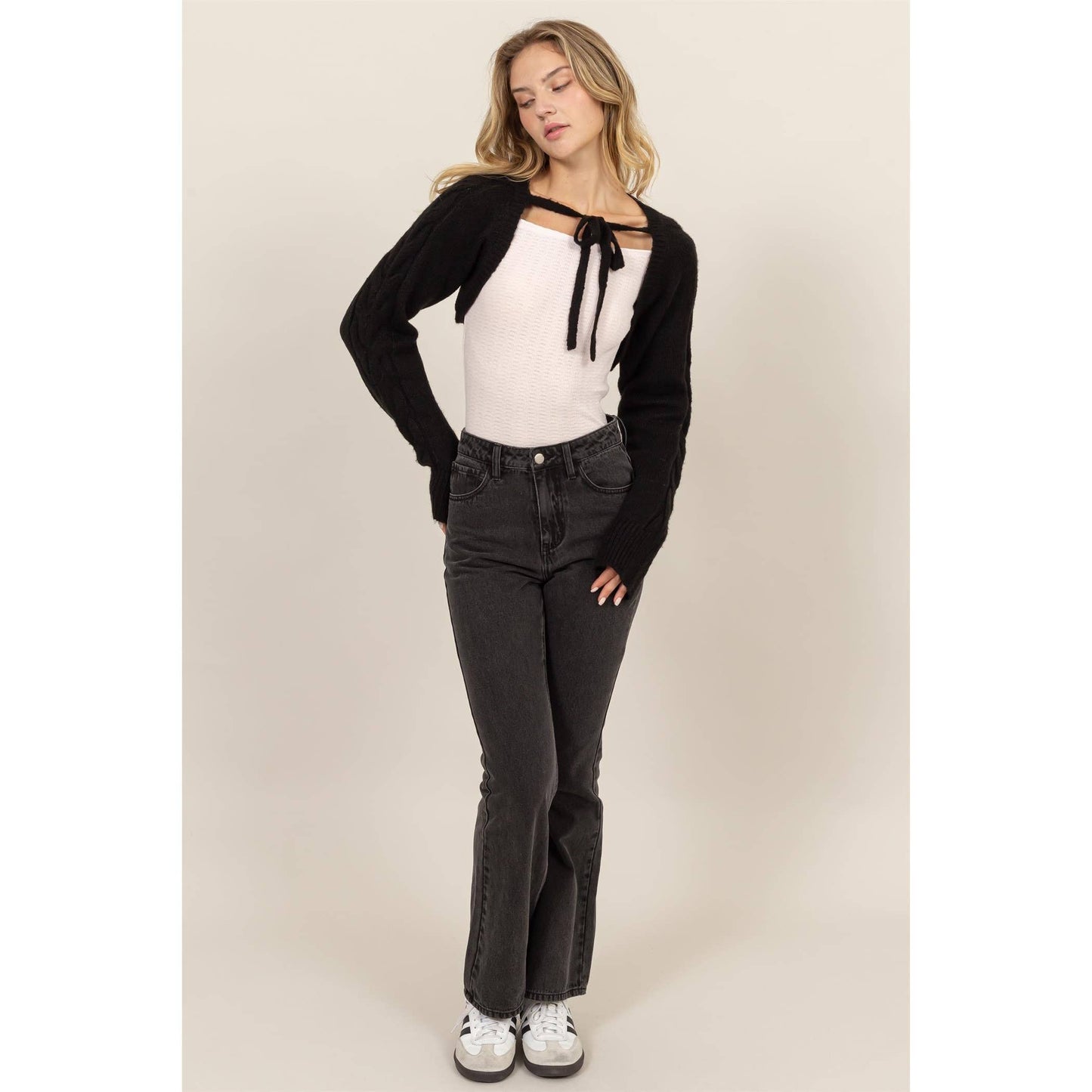 High-waisted Flared Jeans