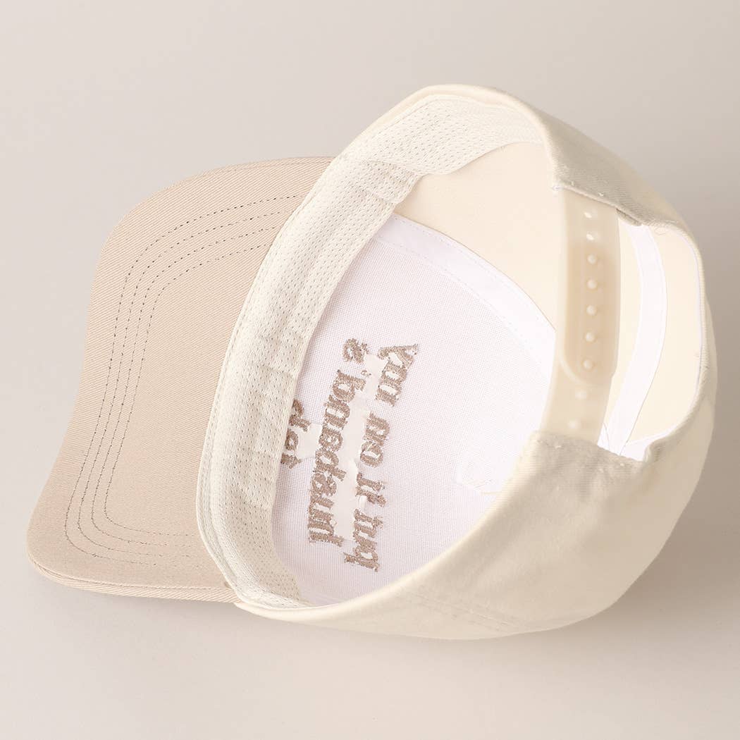 Put It On My Husband's Tab Embroidery Canvas Cap