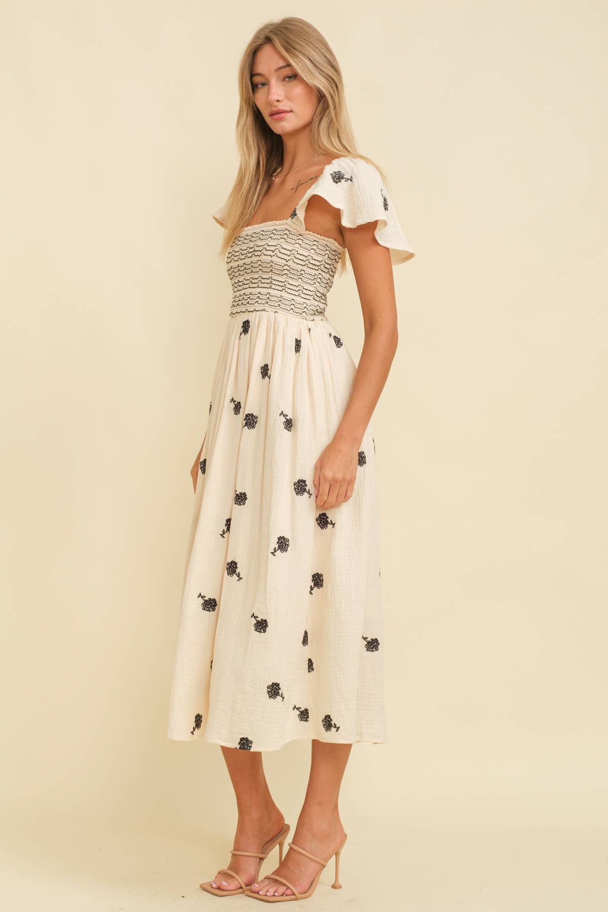 Floral Embroidered Dress