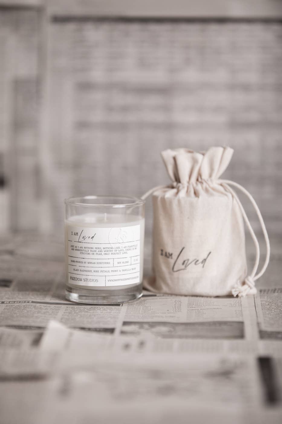 I AM Loved  Candle