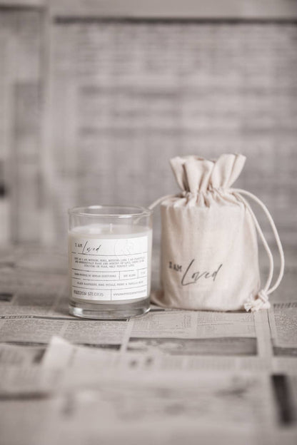 I AM Loved  Candle