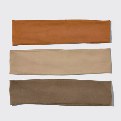 Recycled Fabric Active Headbands 3pc Set