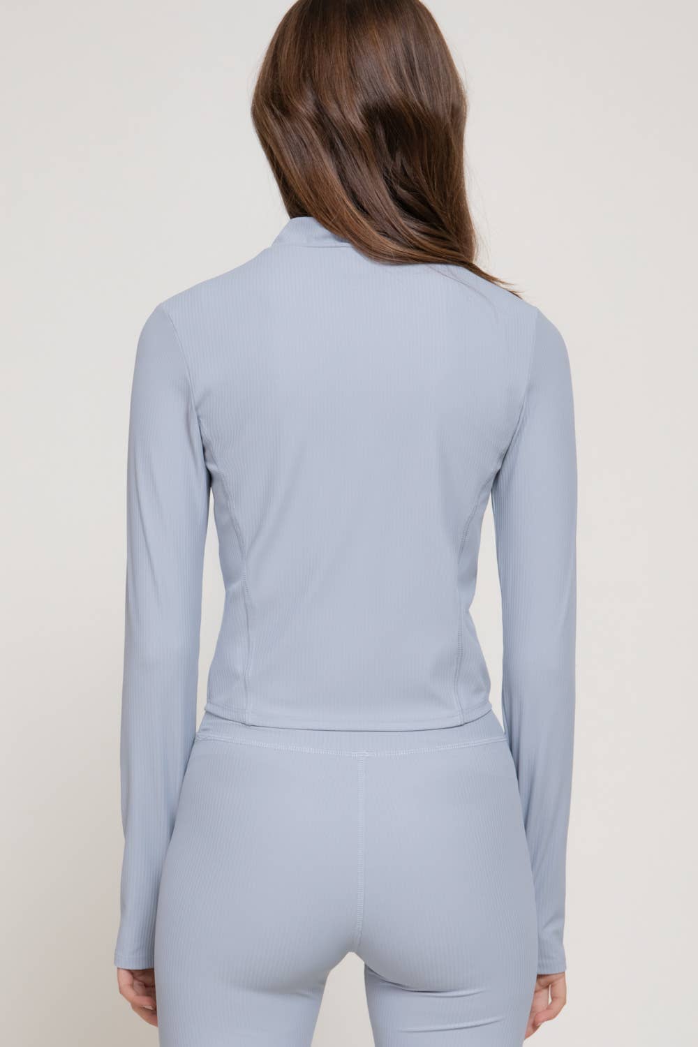 Long Sleeve Workout Jacket with Side Seam Detail
