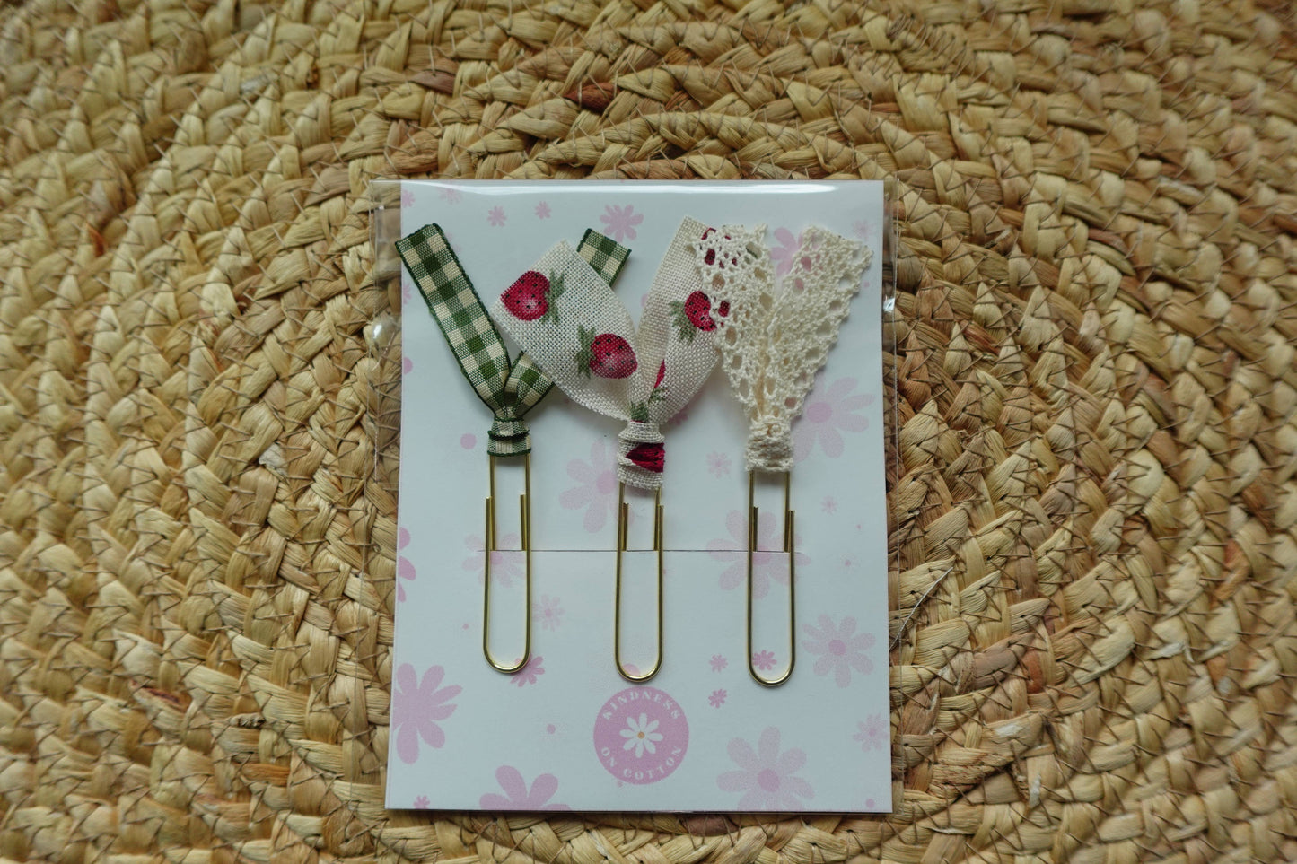 Handmade Ribbon Bookmark Set