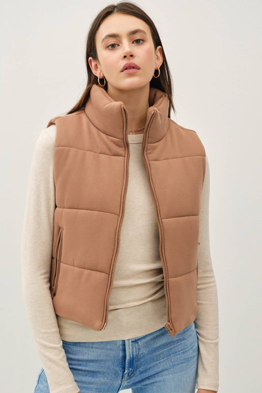 Puffer Vest With Zipper