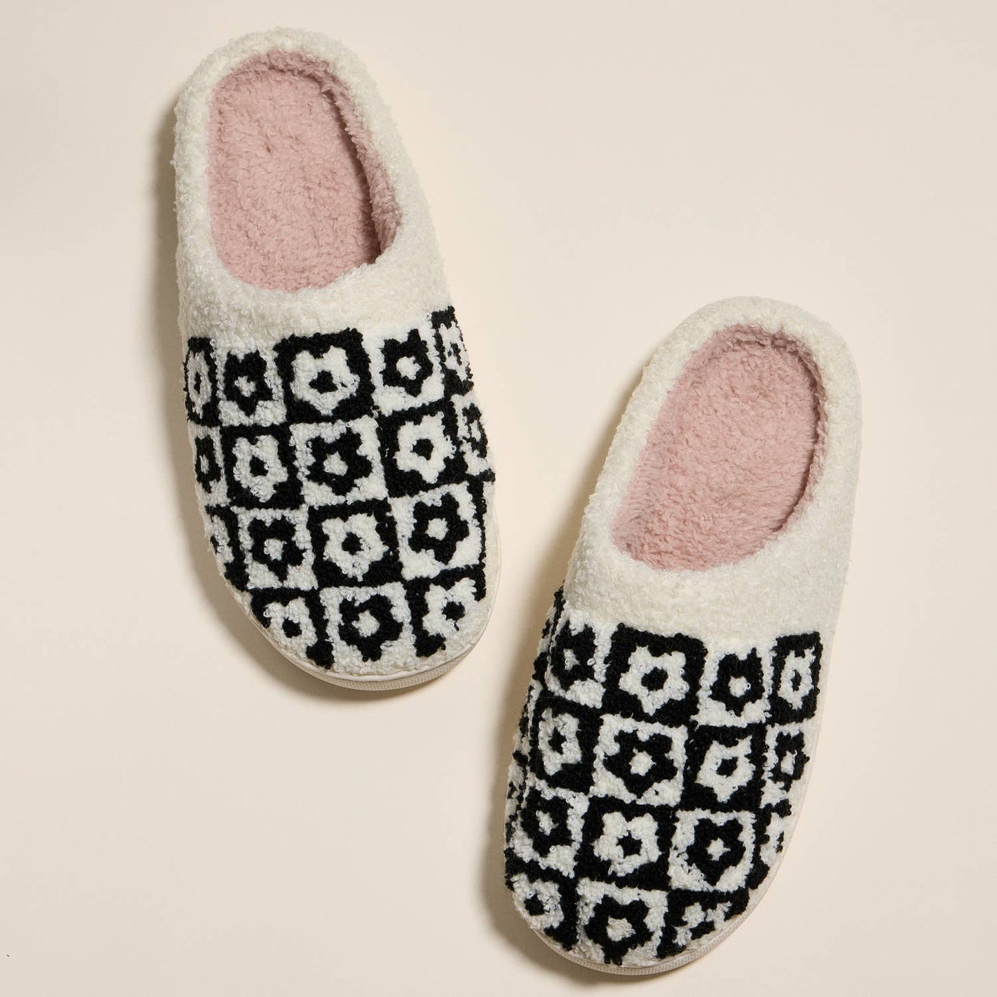 Stylish Flower Color-Block Home Slippers