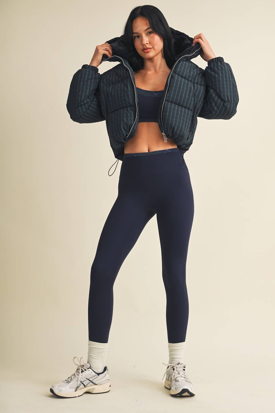 Plaid Puffer Jacket