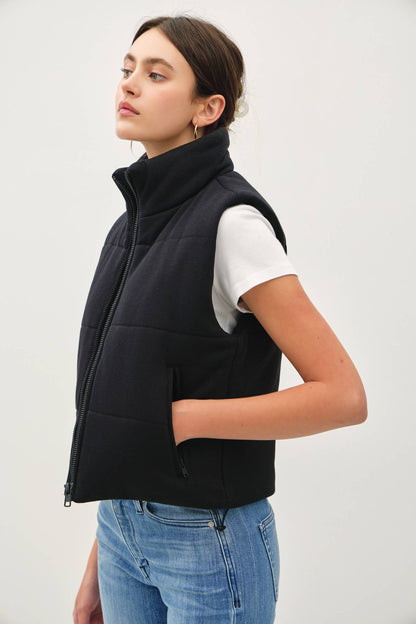 Puffer Vest With Zipper