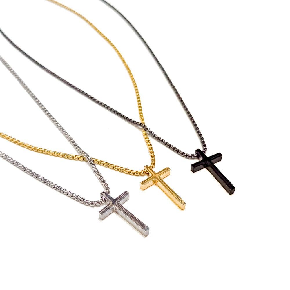 Gio L'uomo Mens Cross Necklace