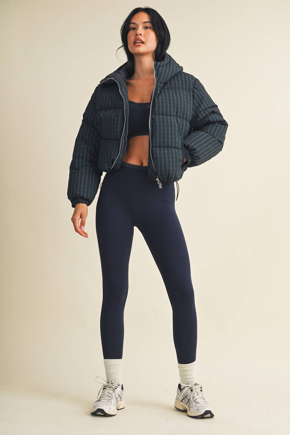 Plaid Puffer Jacket