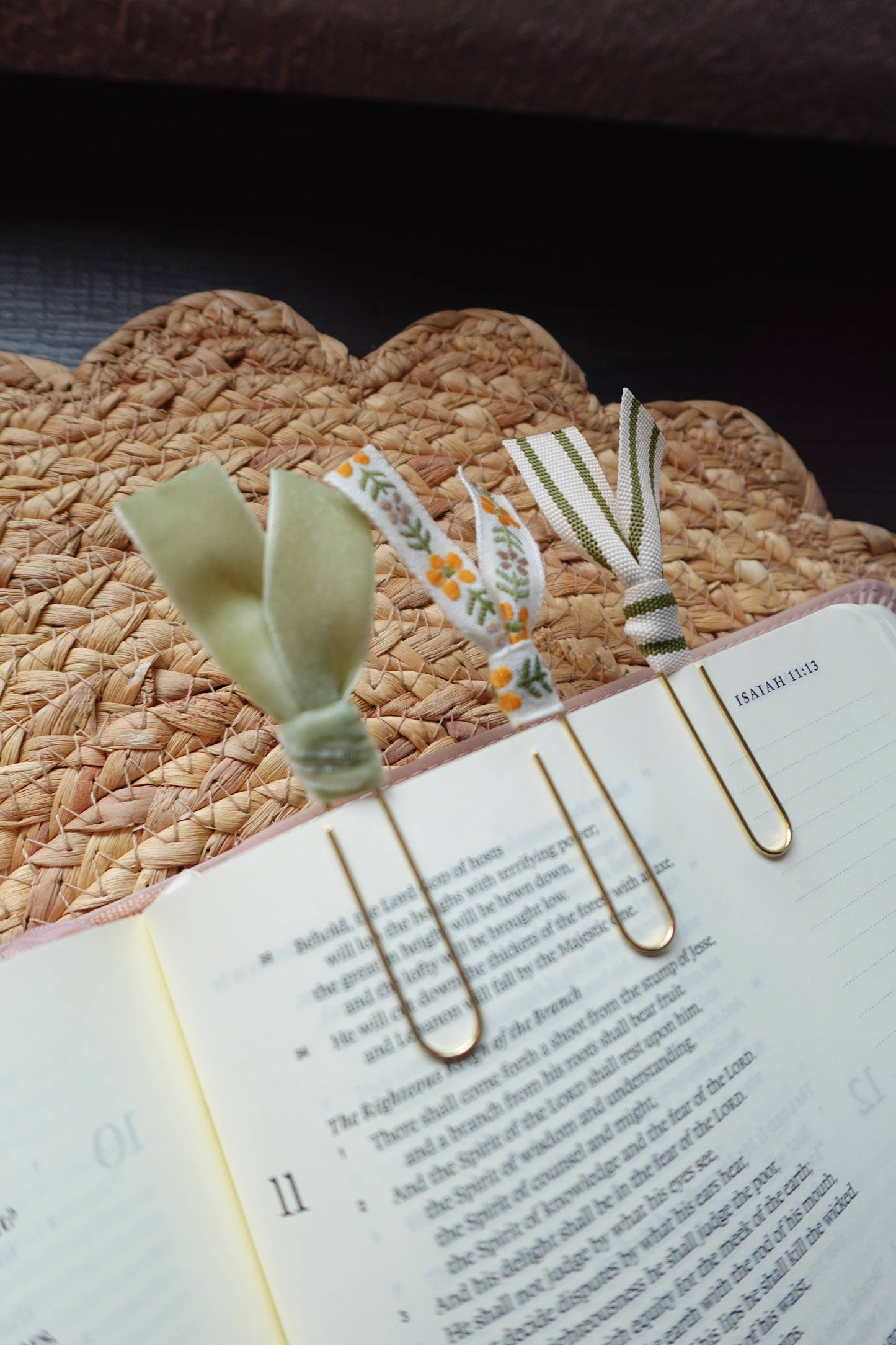 Handmade Ribbon Bookmark Set