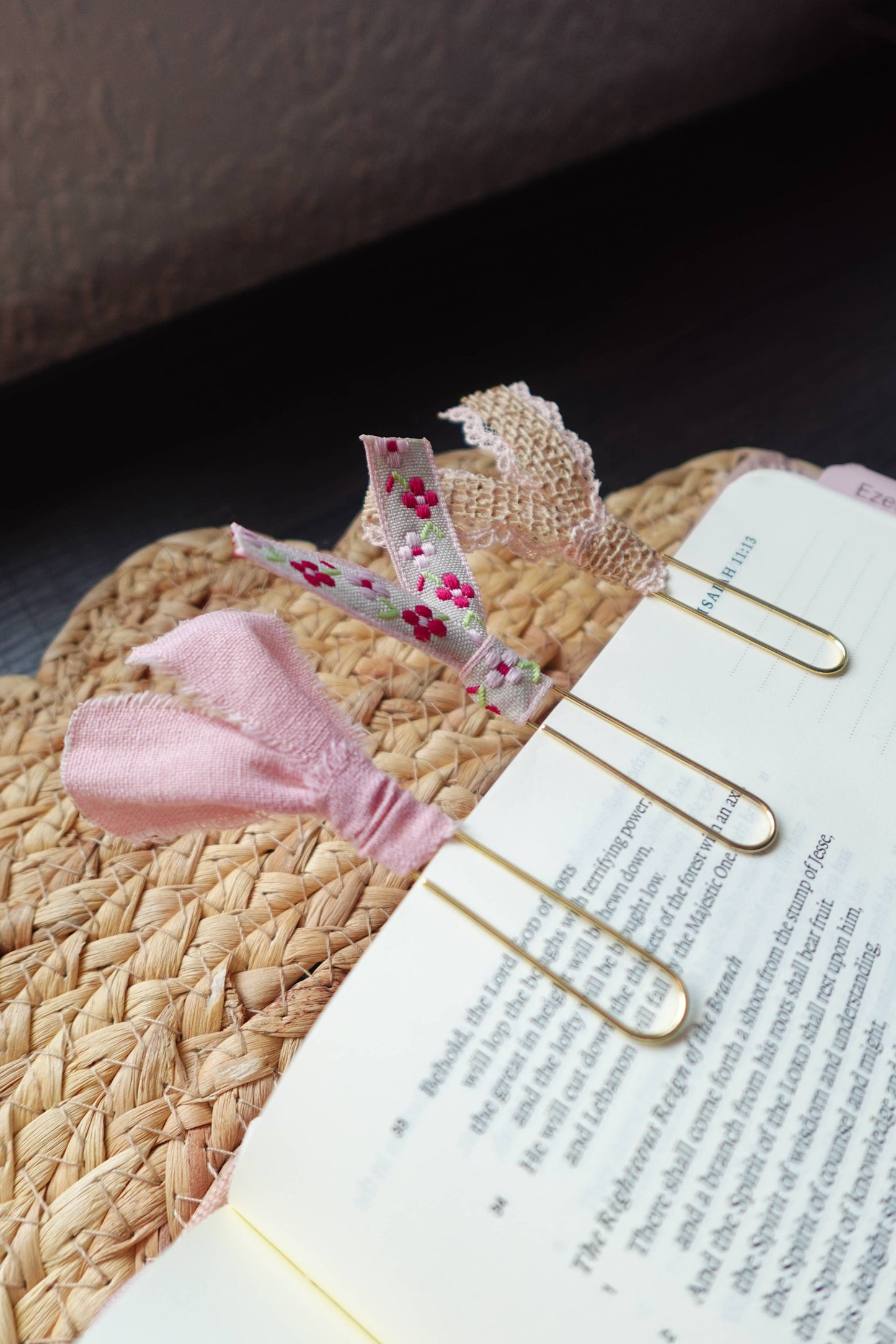 Handmade Ribbon Bookmark Set