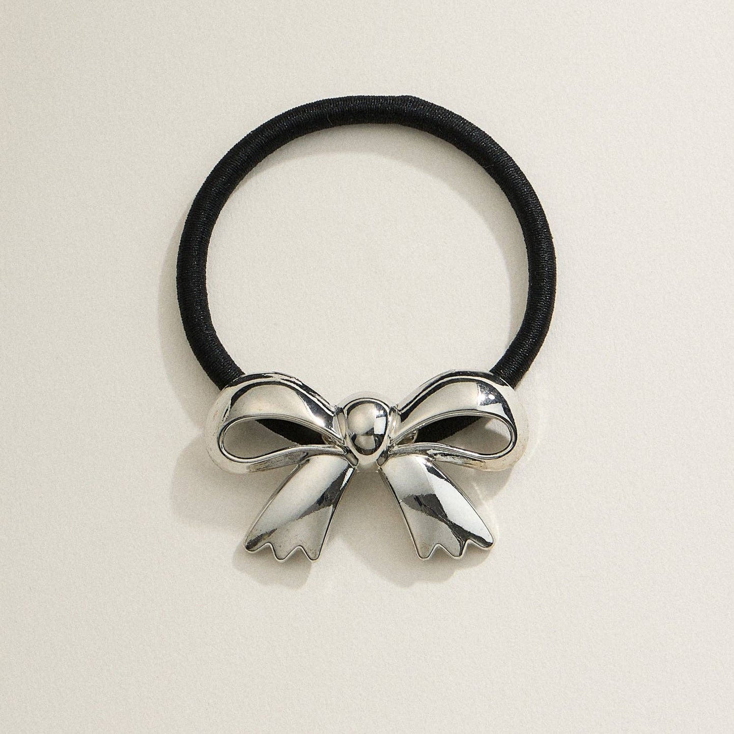 Metallic Bow Hair Tie