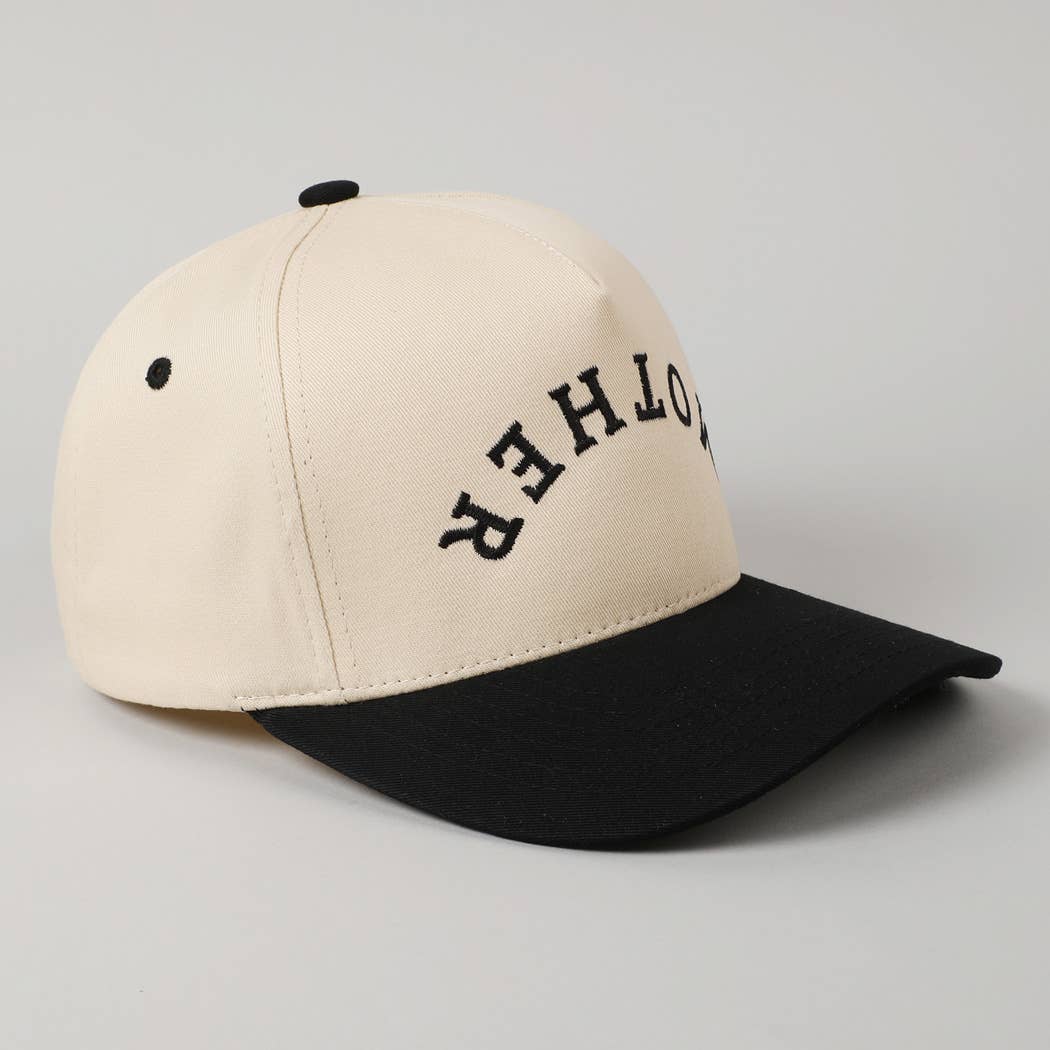 MOTHER Upside Down Lettering Embroidered Cap